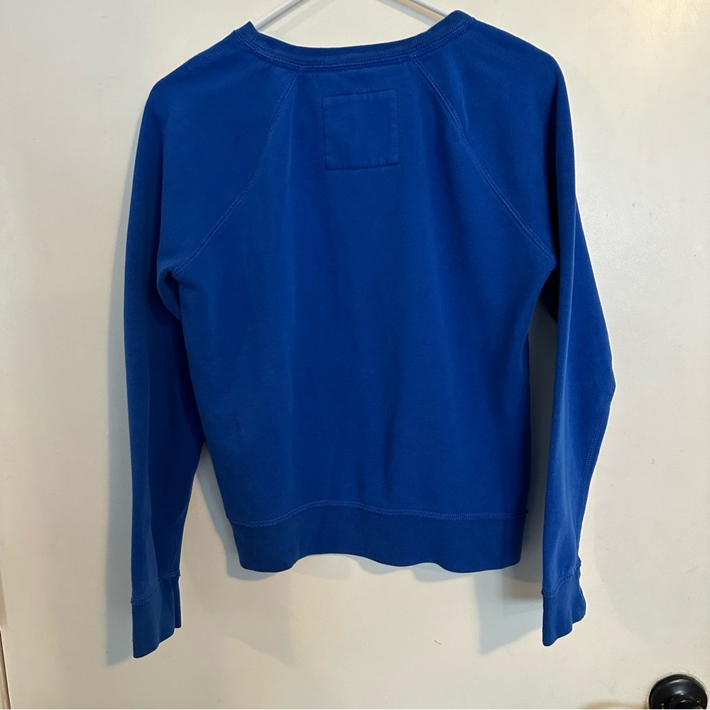 Abercrombie & Fitch Blue Sweatshirt with Red Logo - Picture 3 of 5